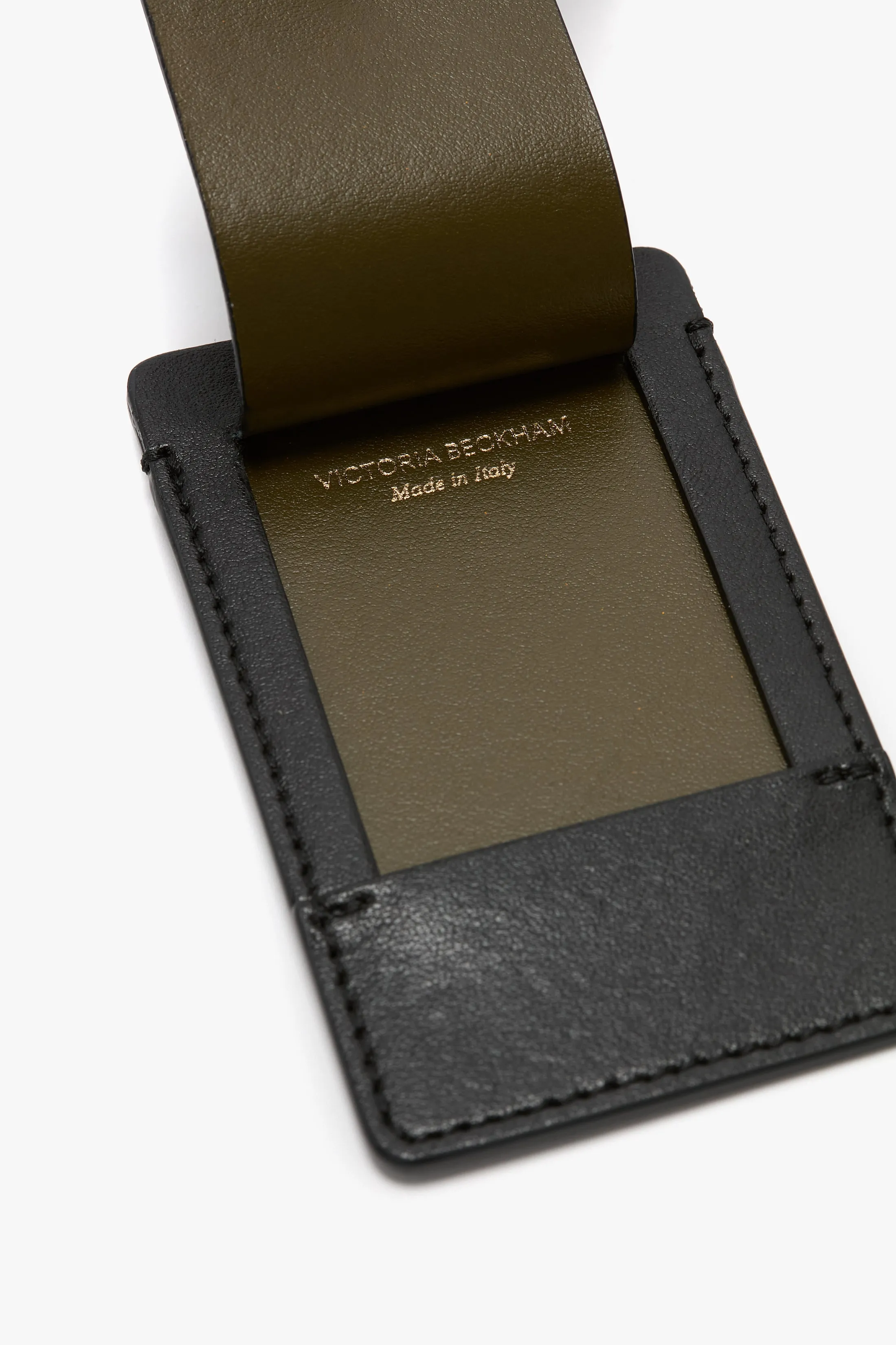 Luggage Tag In Black Leather sold by Victoria Beckham product image thumbnail 3