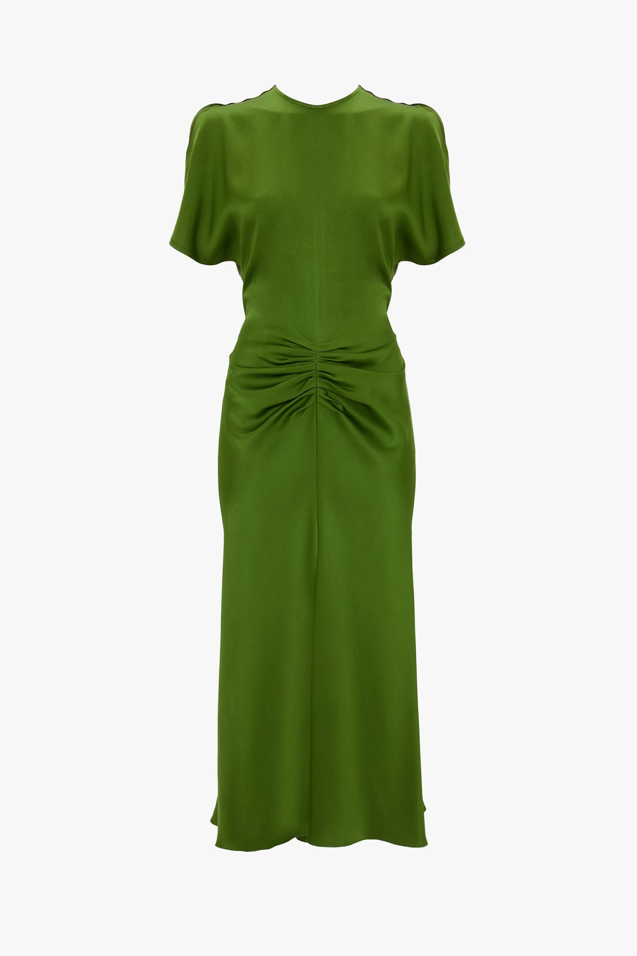 Gathered Waist Dress In Algae sold by Victoria Beckham product image thumbnail 4