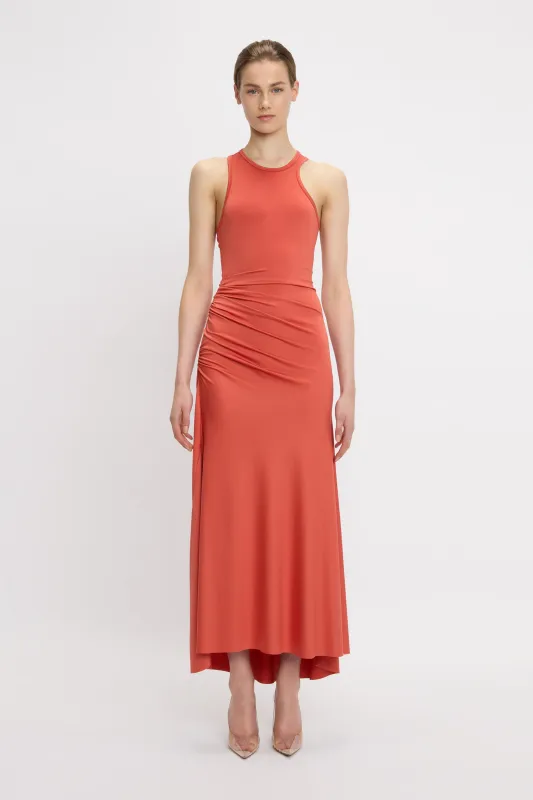 Asymmetric Tank Midi Dress In Paprika sold by Victoria Beckham
