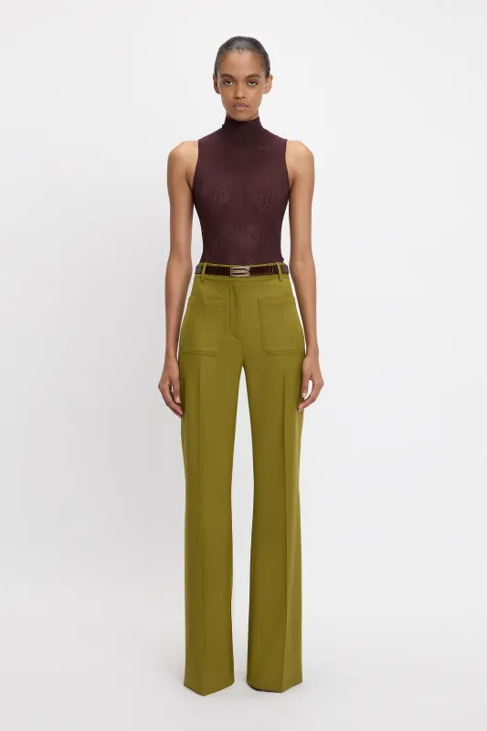 Alina Trouser In Willow sold by Victoria Beckham