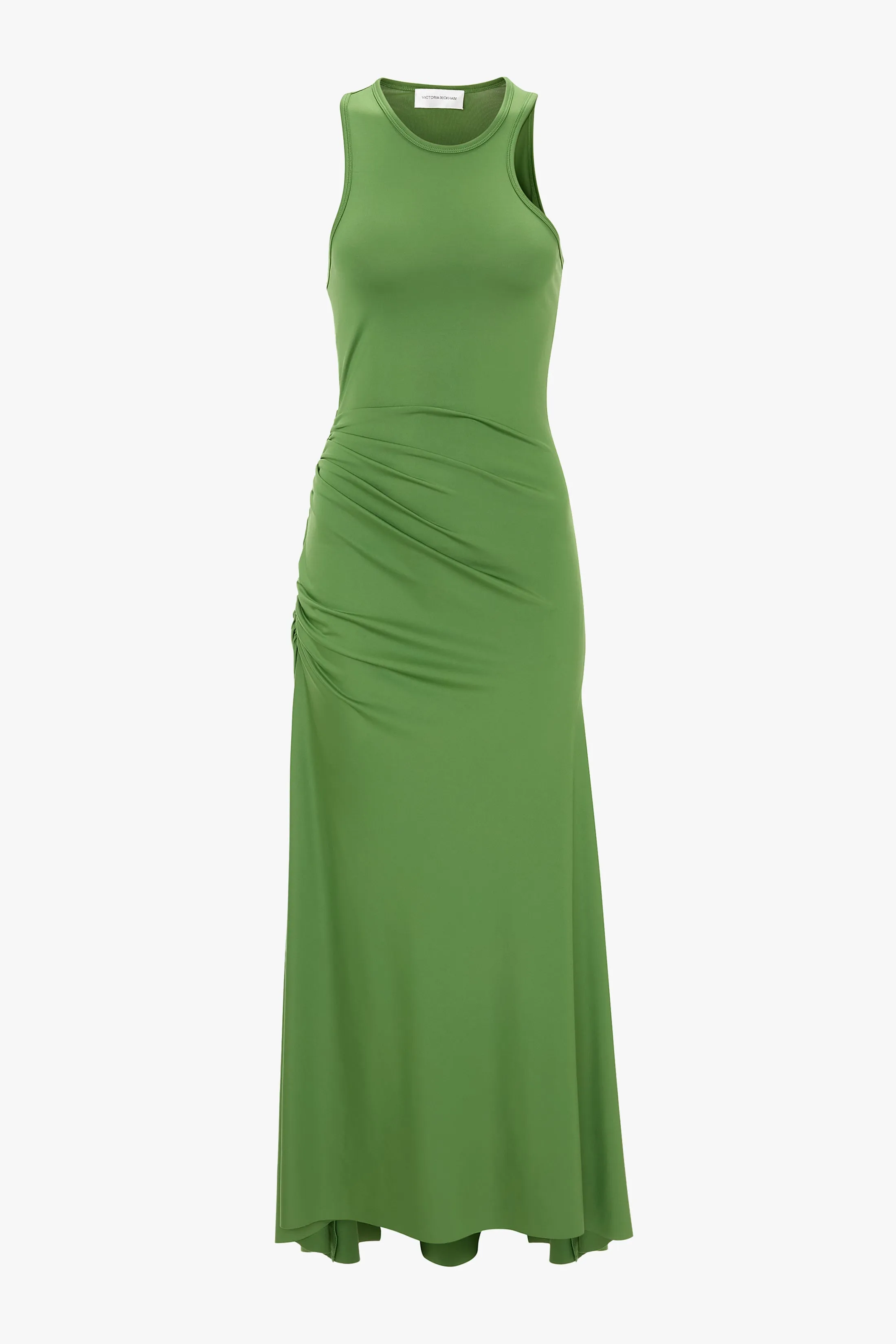Asymmetric Tank Midi Dress In Algae sold by Victoria Beckham product image thumbnail 4