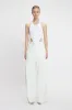 High Leg Bodysuit In White sold by Victoria Beckham