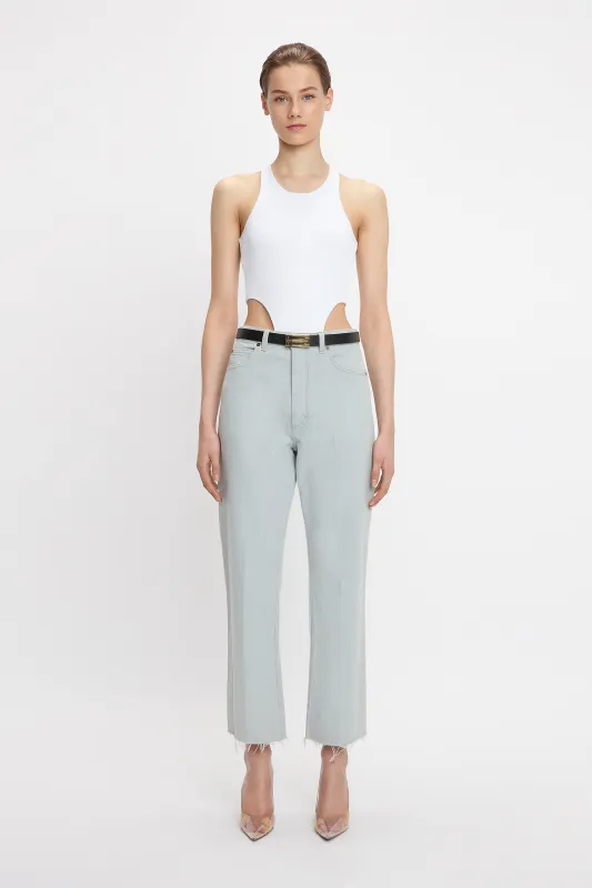 Relaxed Curved Jean In Light Azul sold by Victoria Beckham