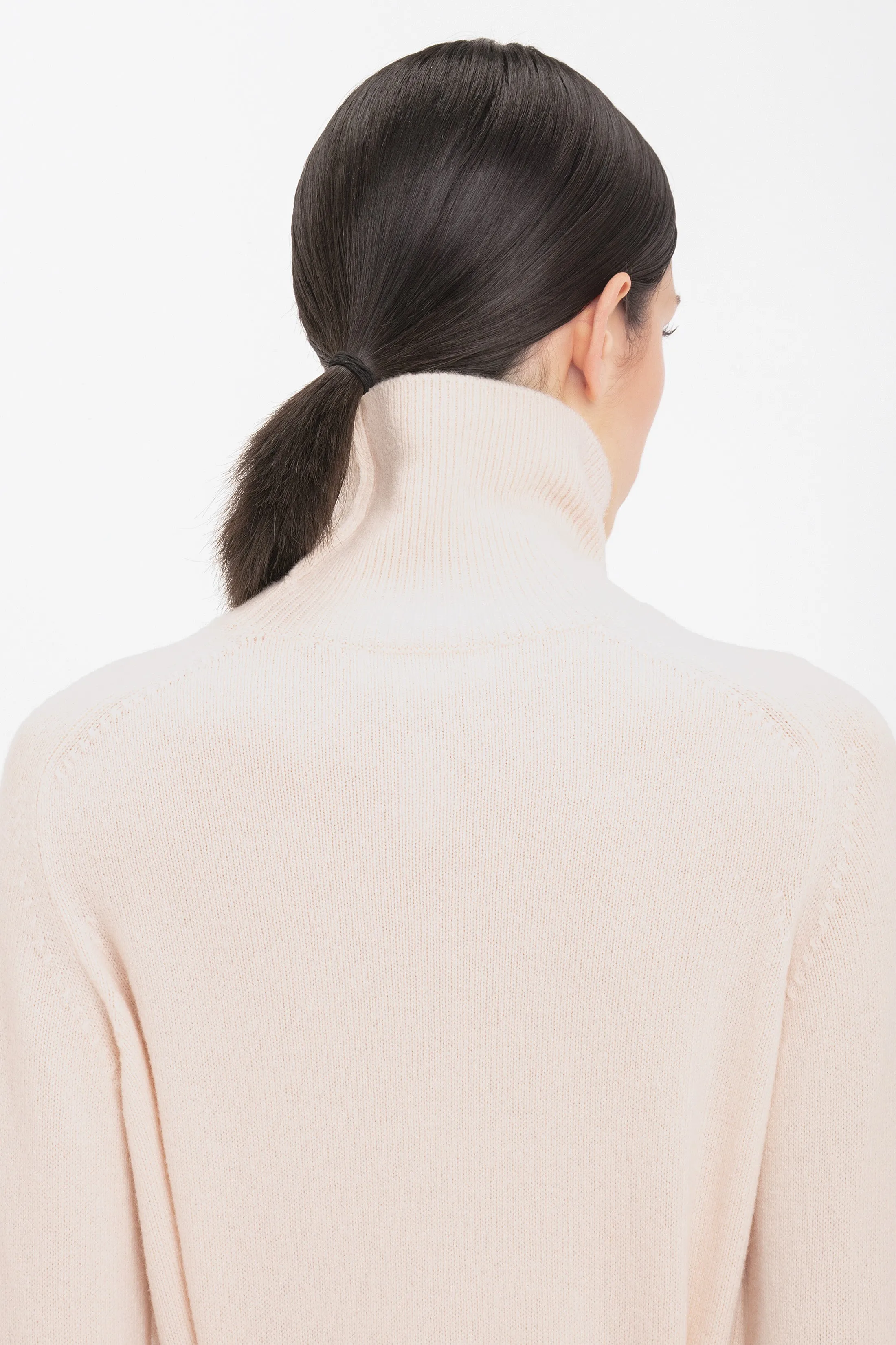 Polo Neck Jumper In Ivory sold by Victoria Beckham product image thumbnail 4