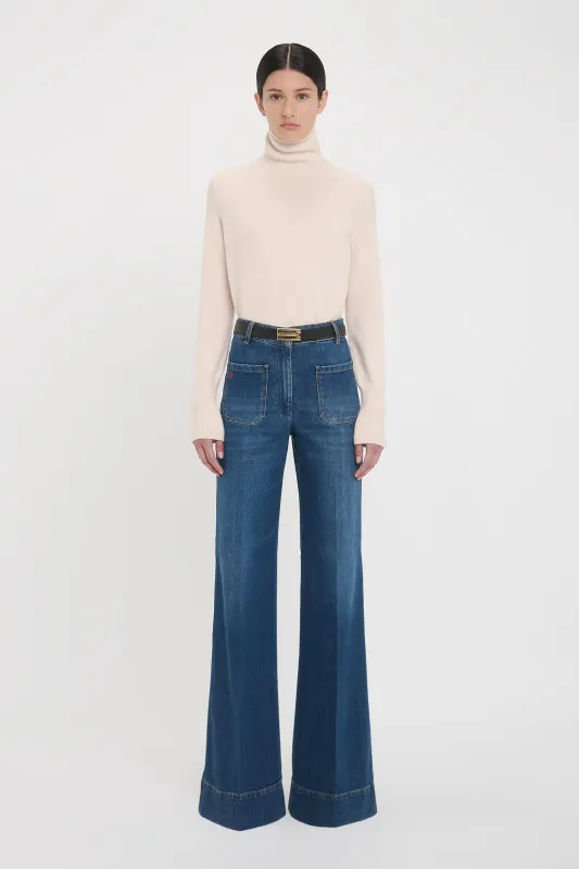 Polo Neck Jumper In Ivory sold by Victoria Beckham