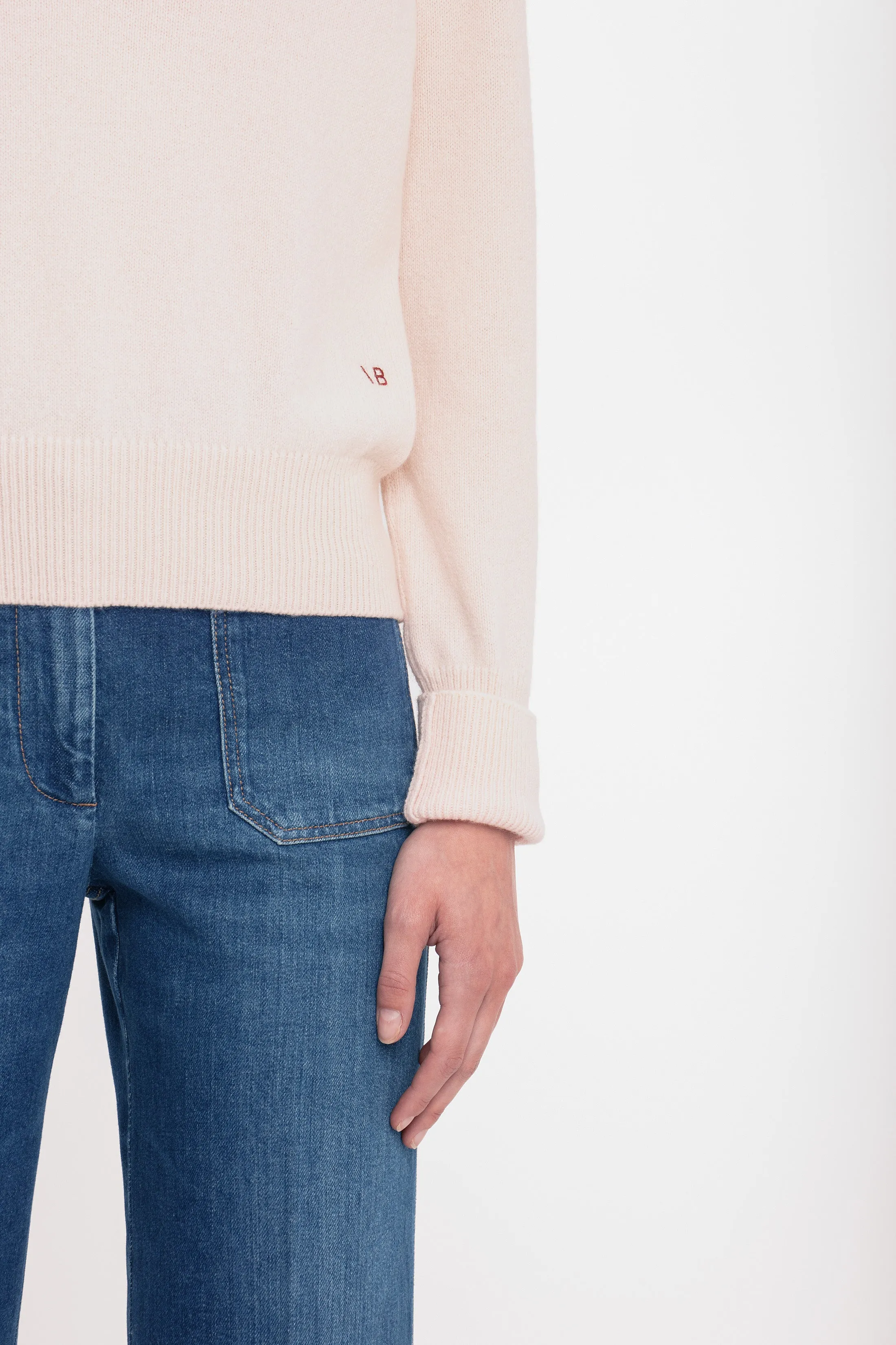 Polo Neck Jumper In Ivory sold by Victoria Beckham product image thumbnail 5