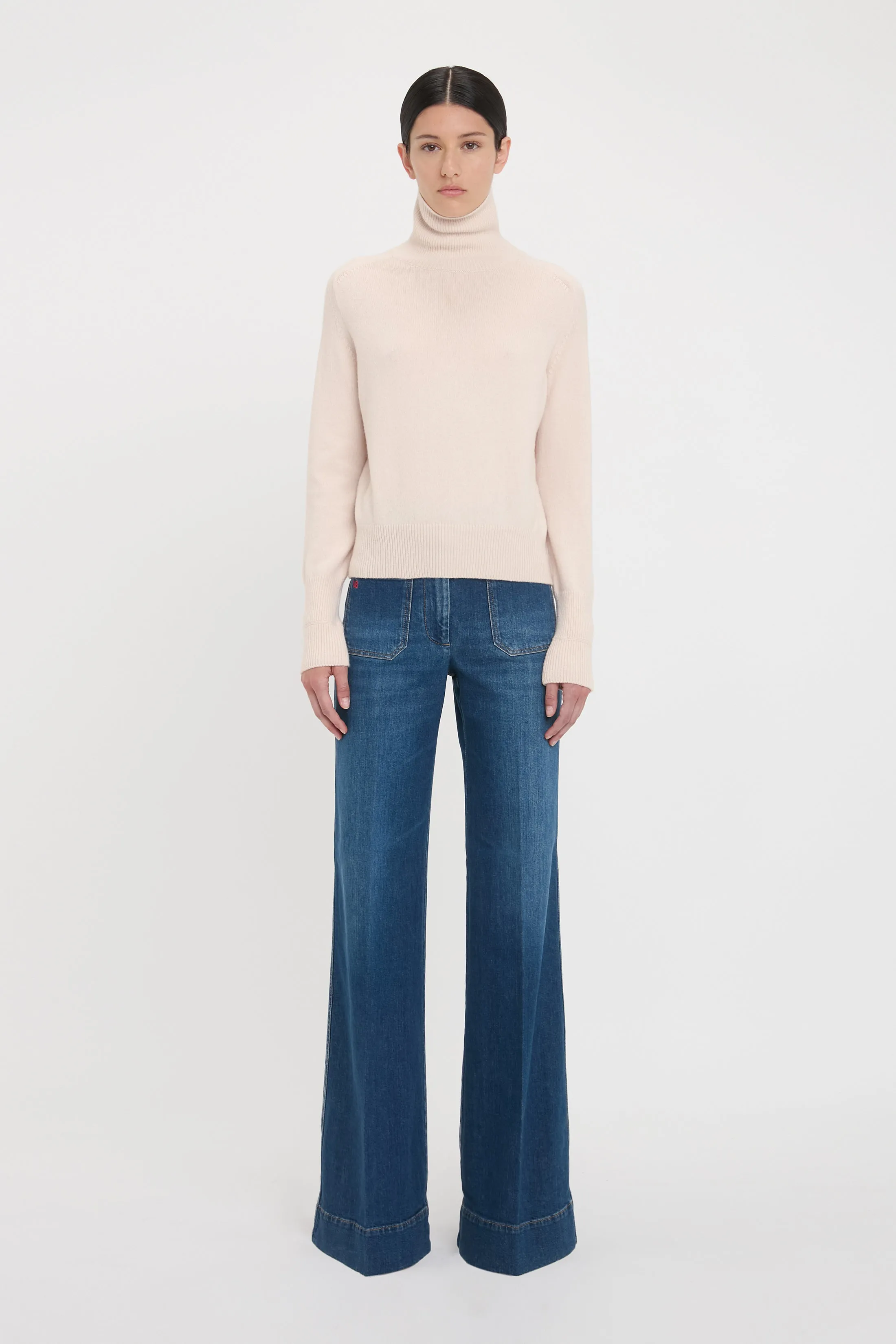 Polo Neck Jumper In Ivory sold by Victoria Beckham product image thumbnail 2