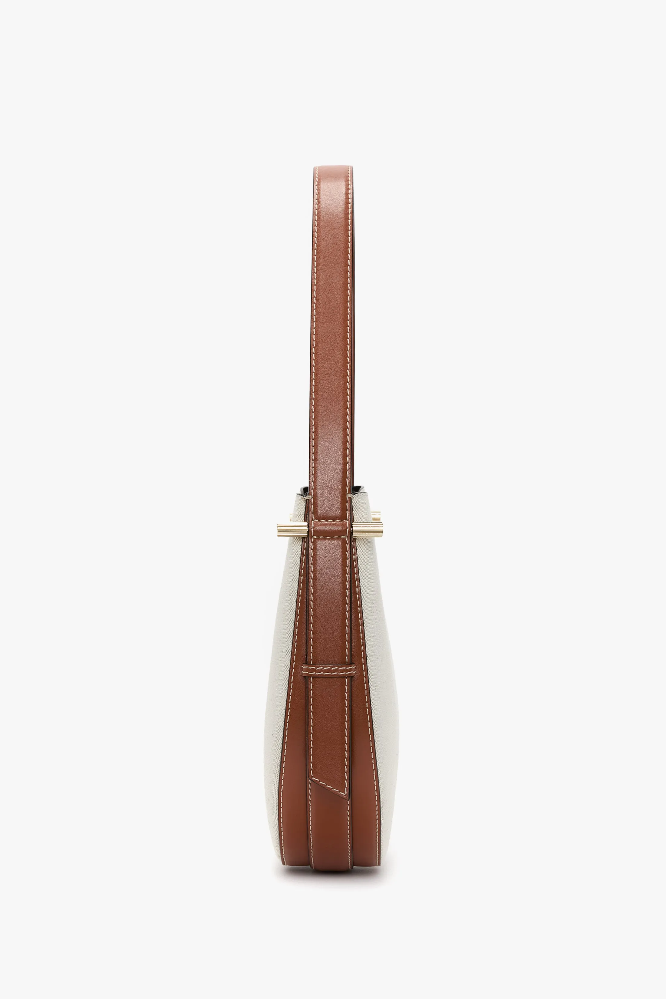 Medium Dia Hobo Bag In Ivory Canvas With Tan Leather sold by Victoria Beckham product image thumbnail 3