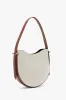 Medium Dia Hobo Bag In Ivory Canvas With Tan Leather sold by Victoria Beckham