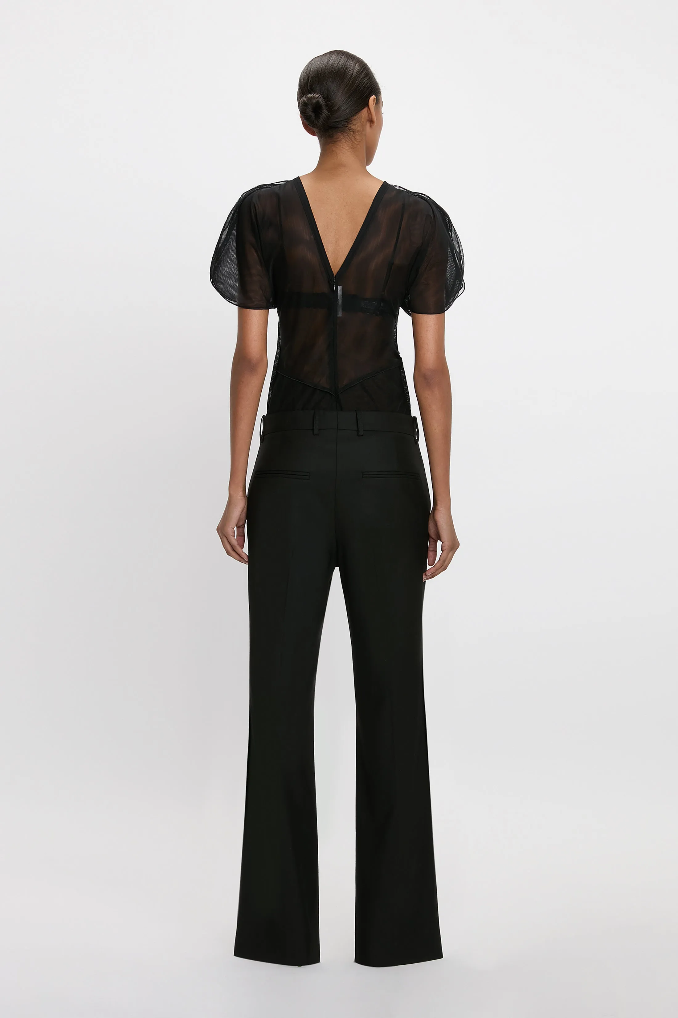 Tulle Top In Black sold by Victoria Beckham product image thumbnail 3