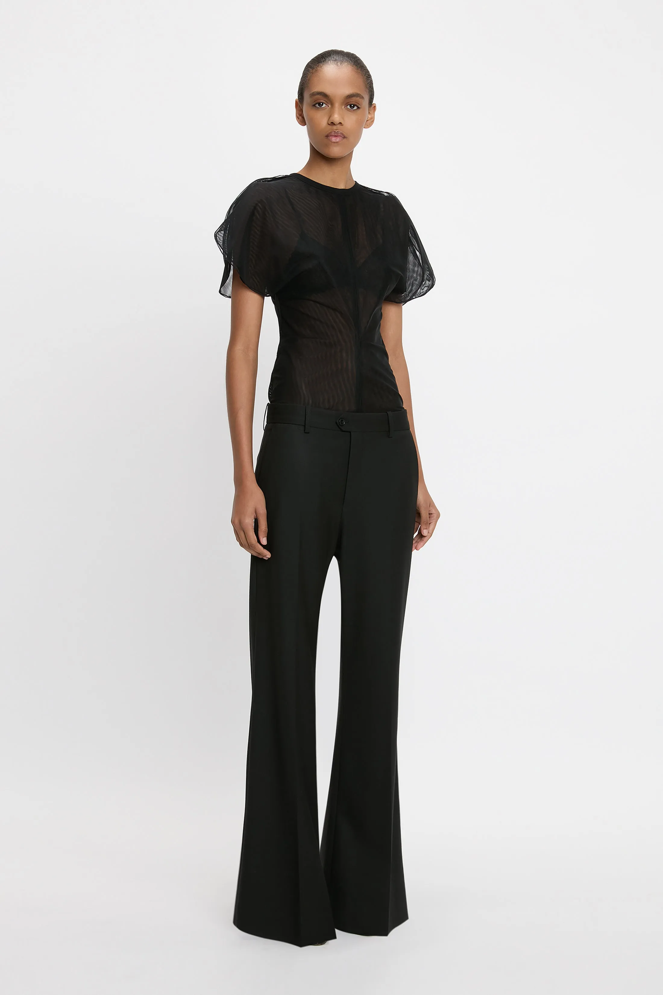 Tulle Top In Black sold by Victoria Beckham product image thumbnail 2