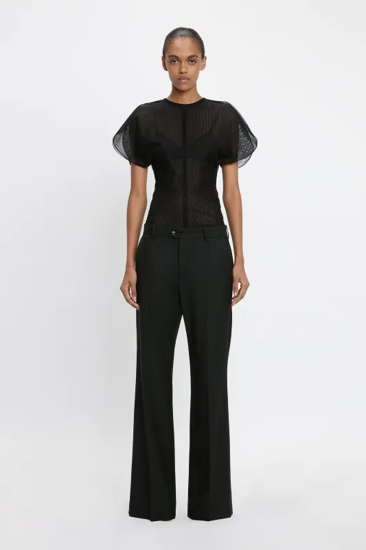 Tulle Top In Black sold by Victoria Beckham