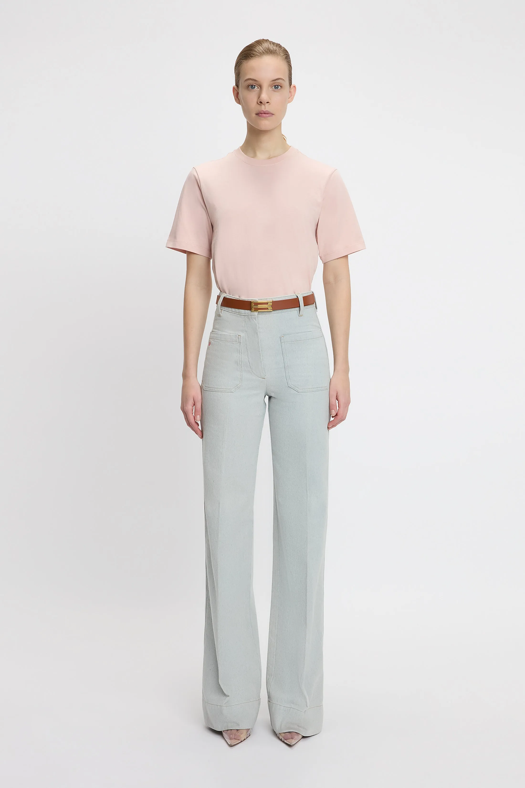 Victoria Tee In Blush sold by Victoria Beckham