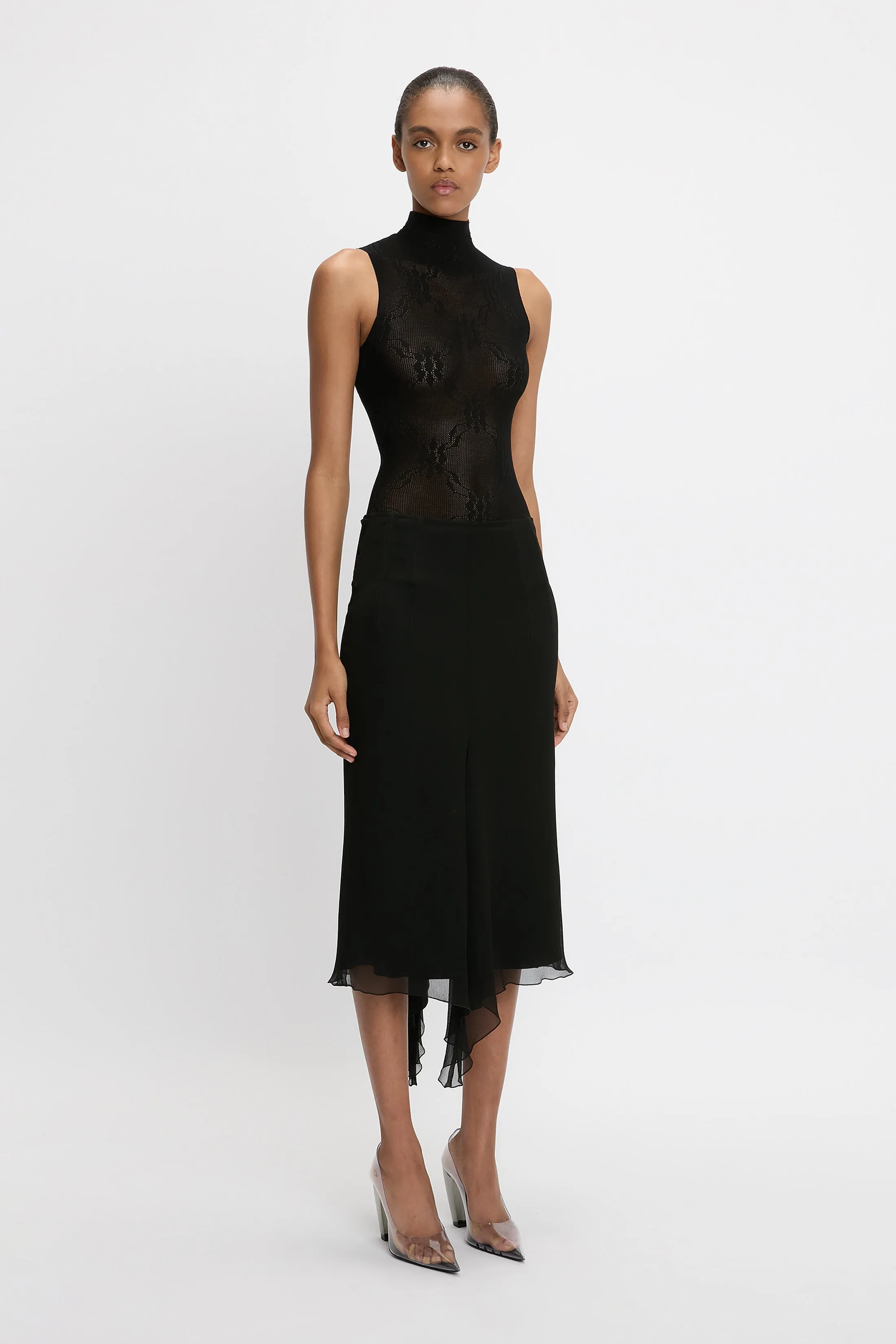 Corset Detail Skirt In Black sold by Victoria Beckham product image thumbnail 2