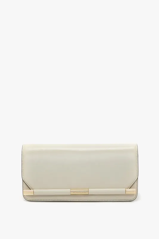 202 Clutch Bag In Ivory Distressed Leather sold by Victoria Beckham