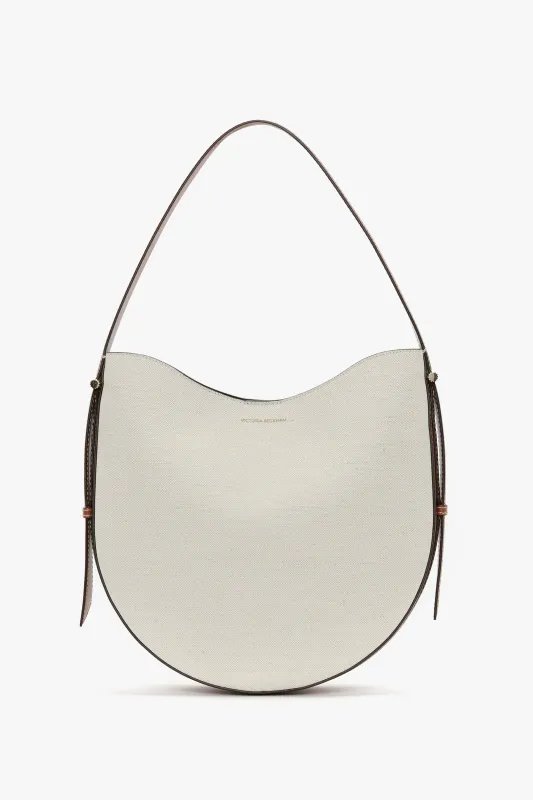 Dia Hobo Bag In Ivory Canvas With Tan Leather sold by Victoria Beckham