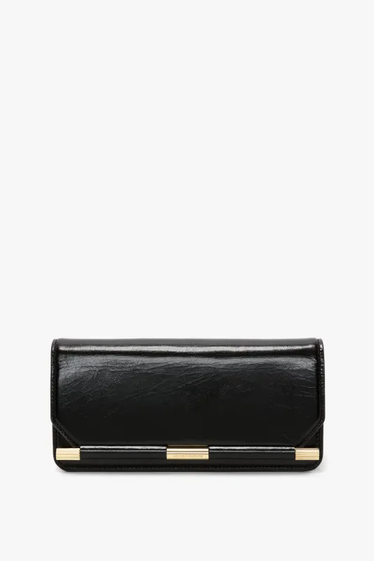 202 Clutch Bag In Black Distressed Leather sold by Victoria Beckham