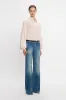 Blouson Sleeve Blouse In Blush sold by Victoria Beckham