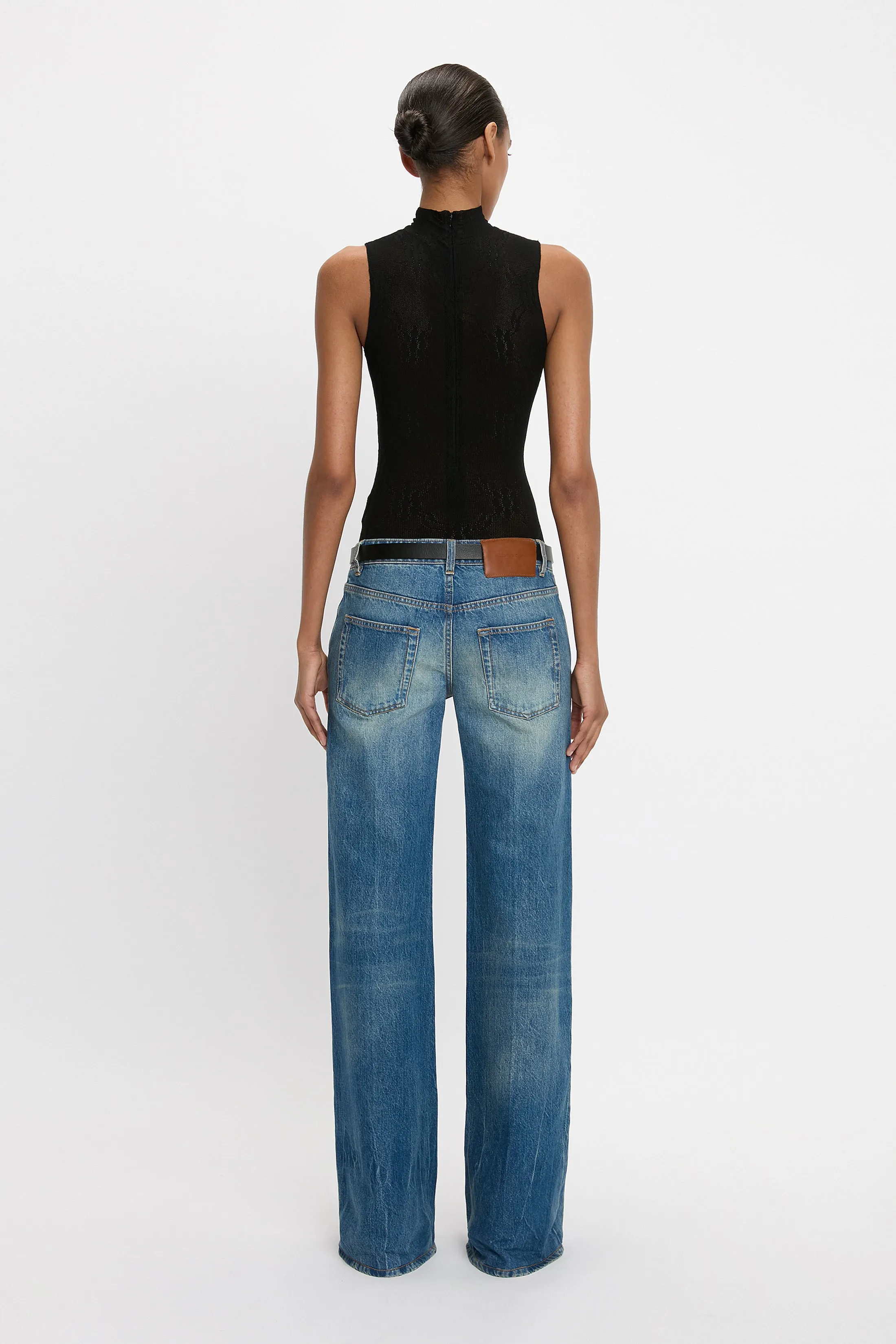 Gigi Low Waist Straight Leg Jean In Vintage Indigo sold by Victoria Beckham product image thumbnail 3