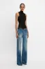 Low Waist Straight Leg Jean In Vintage Indigo sold by Victoria Beckham