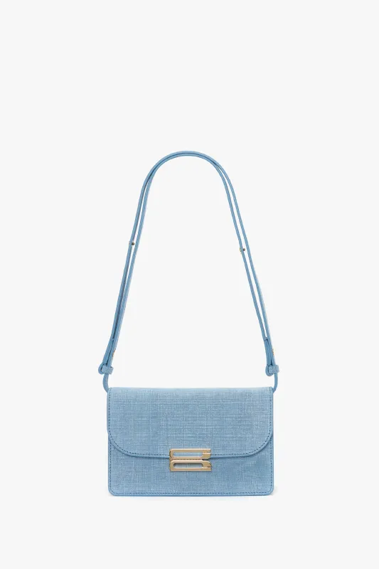 Mini Dorian Bag In Light Blue Chambray Effect Suede sold by Victoria Beckham