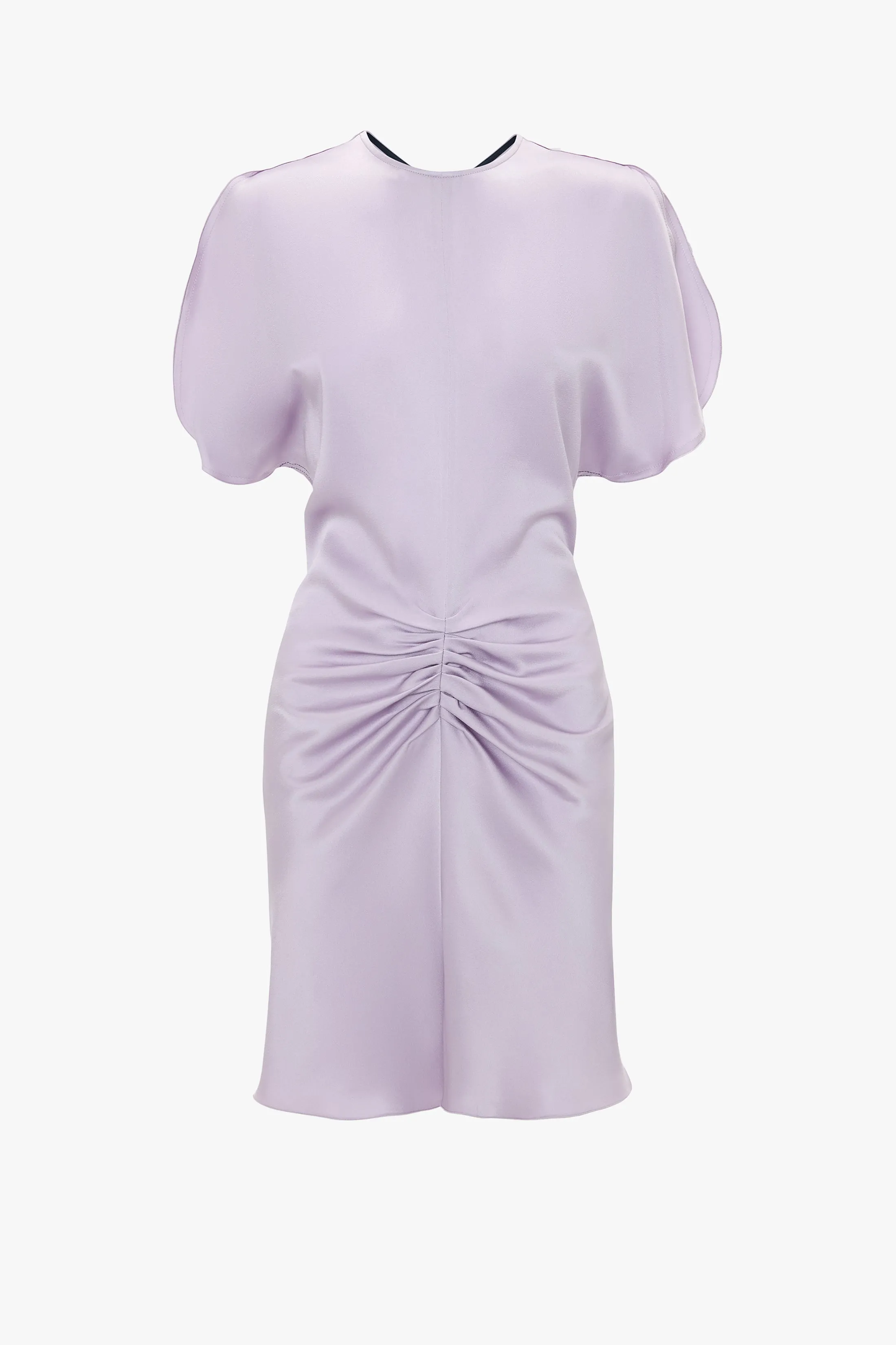 Gathered Waist Mini Dress In Petunia sold by Victoria Beckham product image thumbnail 3
