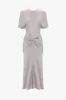 Gathered Waist Midi Dress In Heather sold by Victoria Beckham