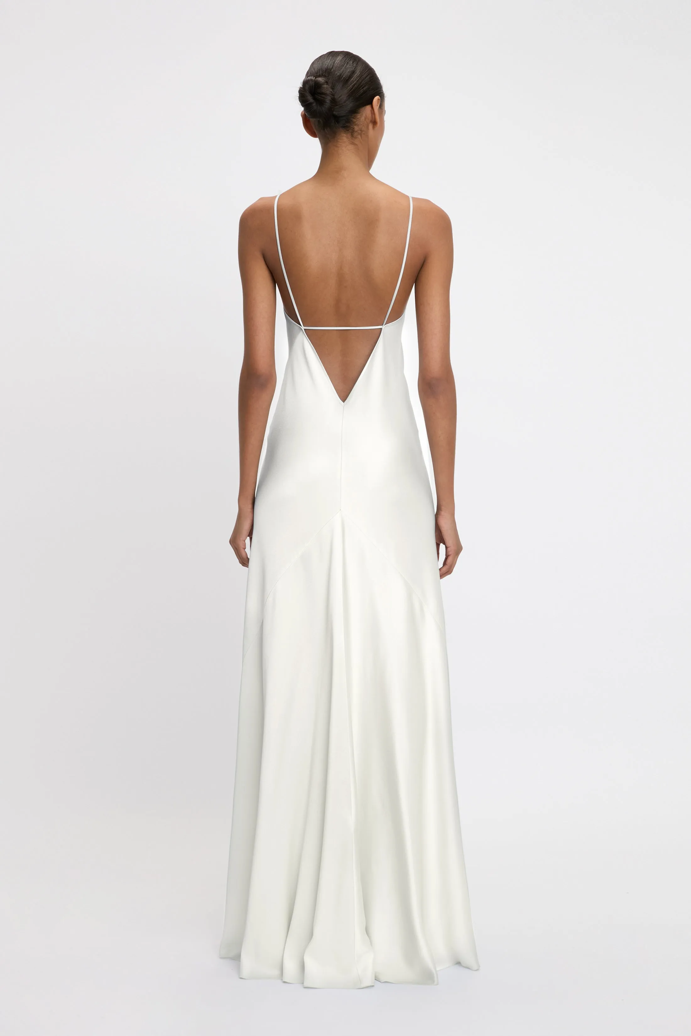 Cami Floor-Length Dress In Ivory sold by Victoria Beckham product image thumbnail 3