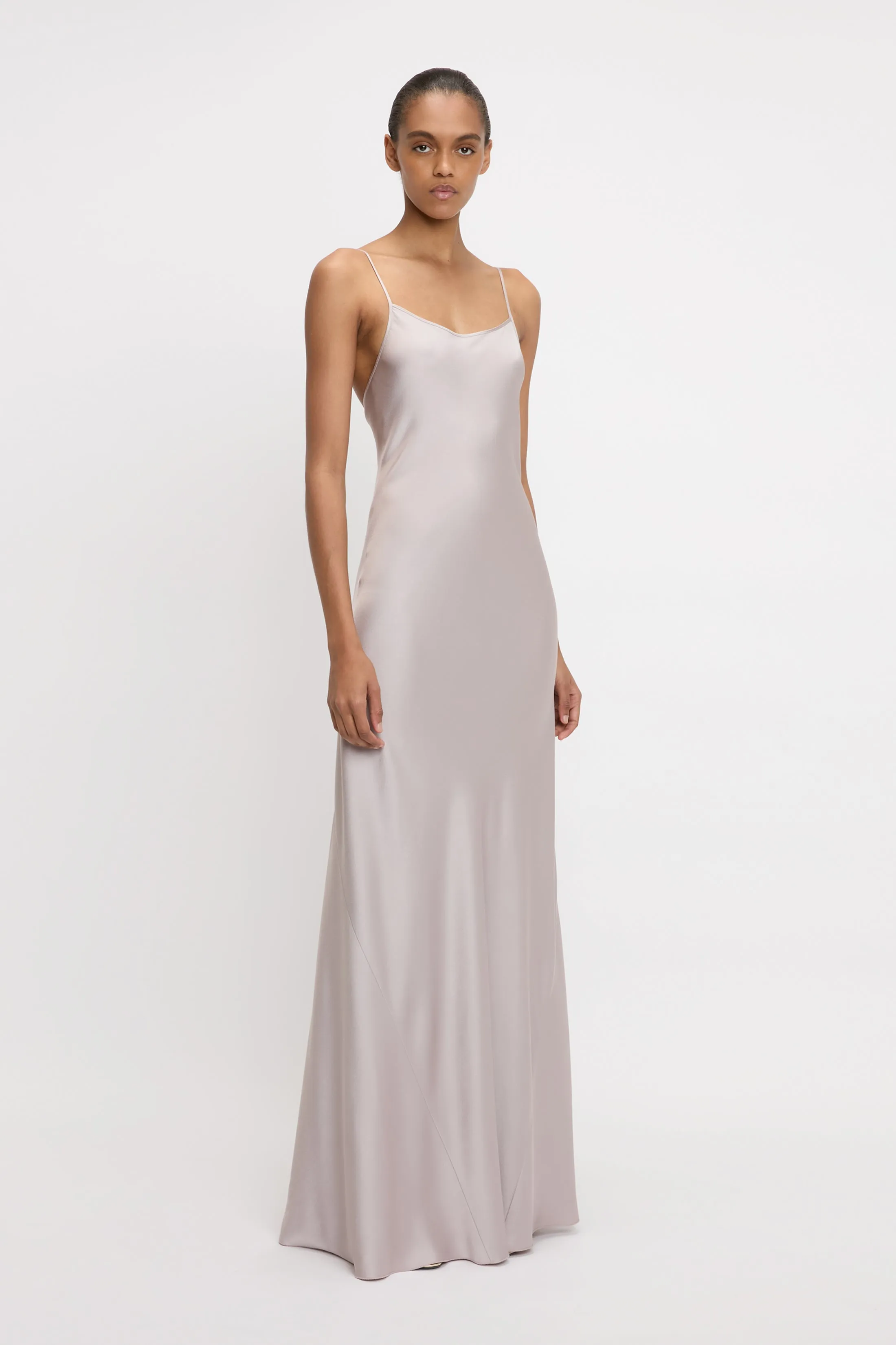 Cami Floor-Length Dress In Heather sold by Victoria Beckham product image thumbnail 2