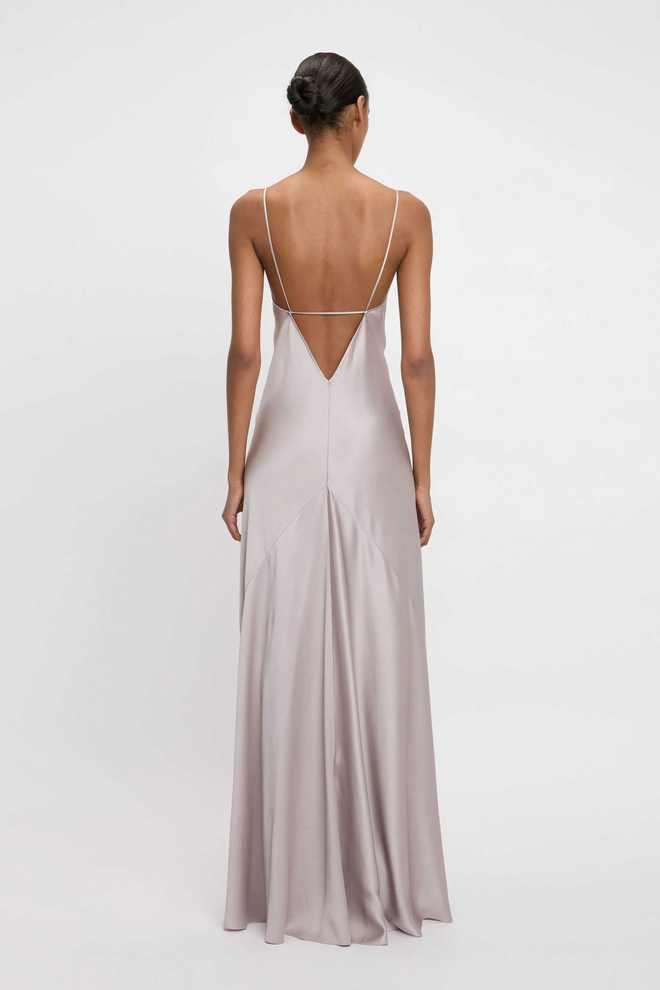 Cami Floor-Length Dress In Heather sold by Victoria Beckham product image thumbnail 3