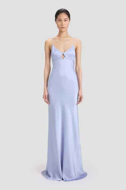 Cut-Out Cami Floor-Length Dress In Delphinium Blue sold by Victoria Beckham