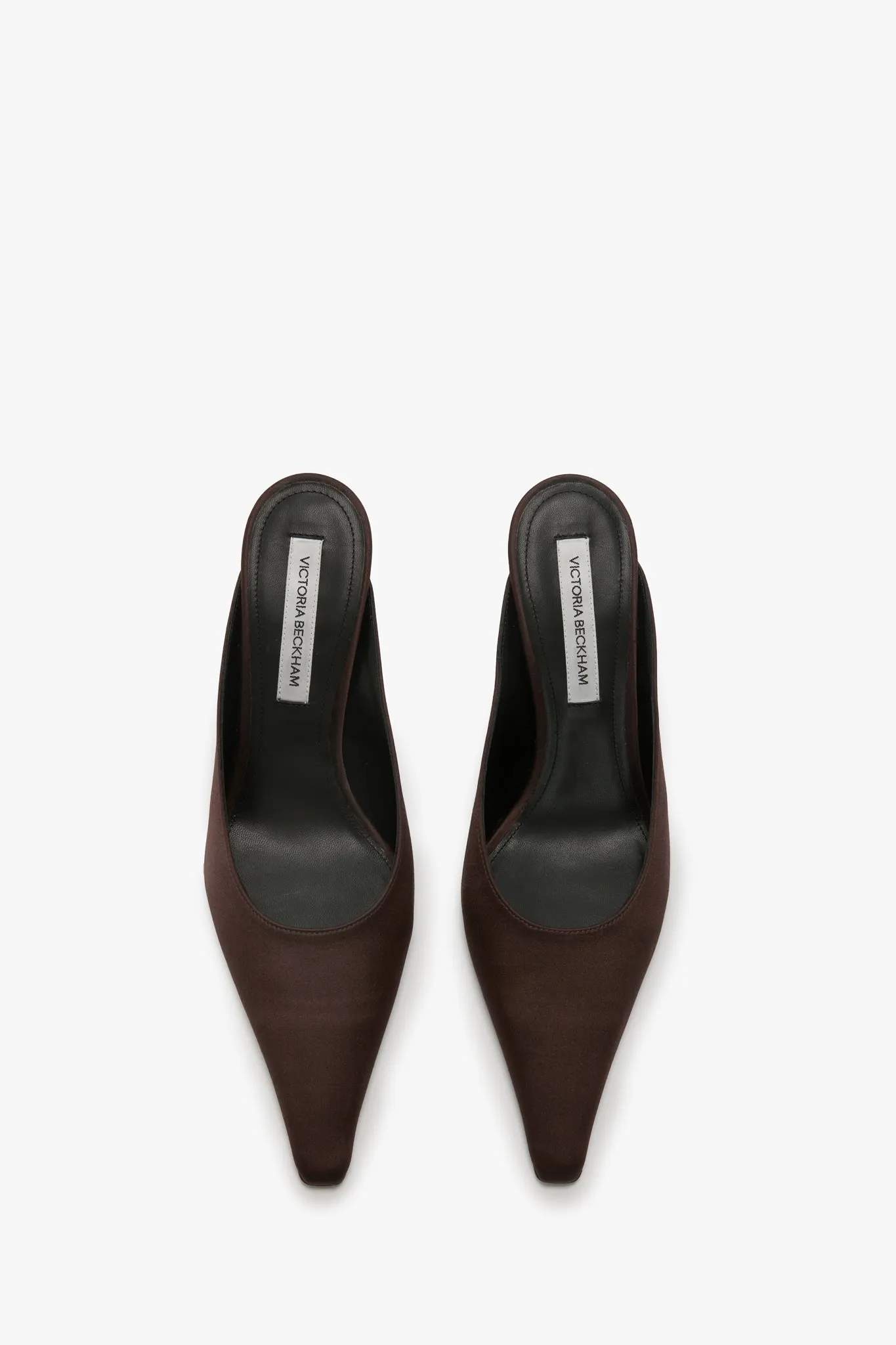 Sloan Stiletto Mule In Dark Brown Satin sold by Victoria Beckham product image thumbnail 4