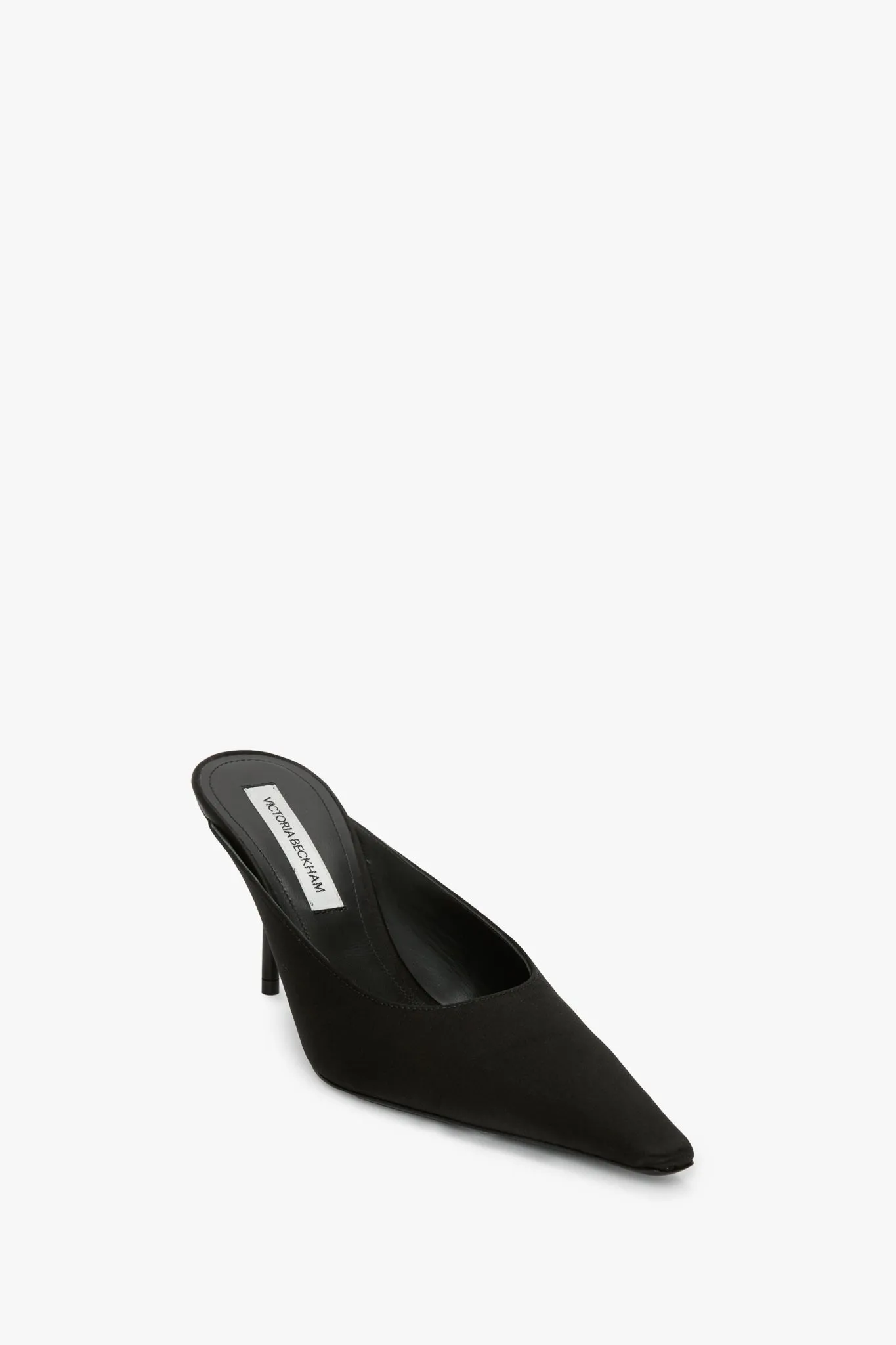 Sloan Stiletto Mule In Black Satin sold by Victoria Beckham product image thumbnail 2