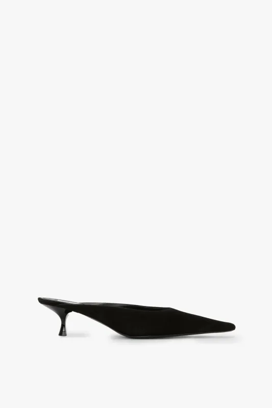 Sloan Mule In Black Suede sold by Victoria Beckham