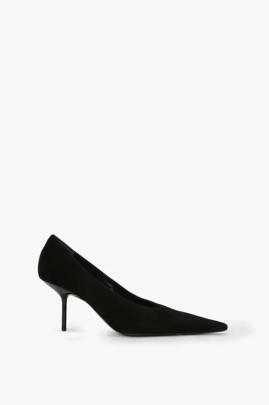 Sloan Stiletto Pump In Black Suede sold by Victoria Beckham