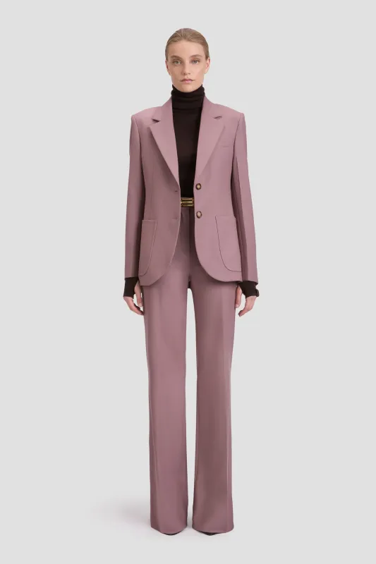 Patch Pocket Jacket In Mauve sold by Victoria Beckham