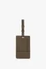 Luggage Tag In Khaki Soft Grained Leather sold by Victoria Beckham