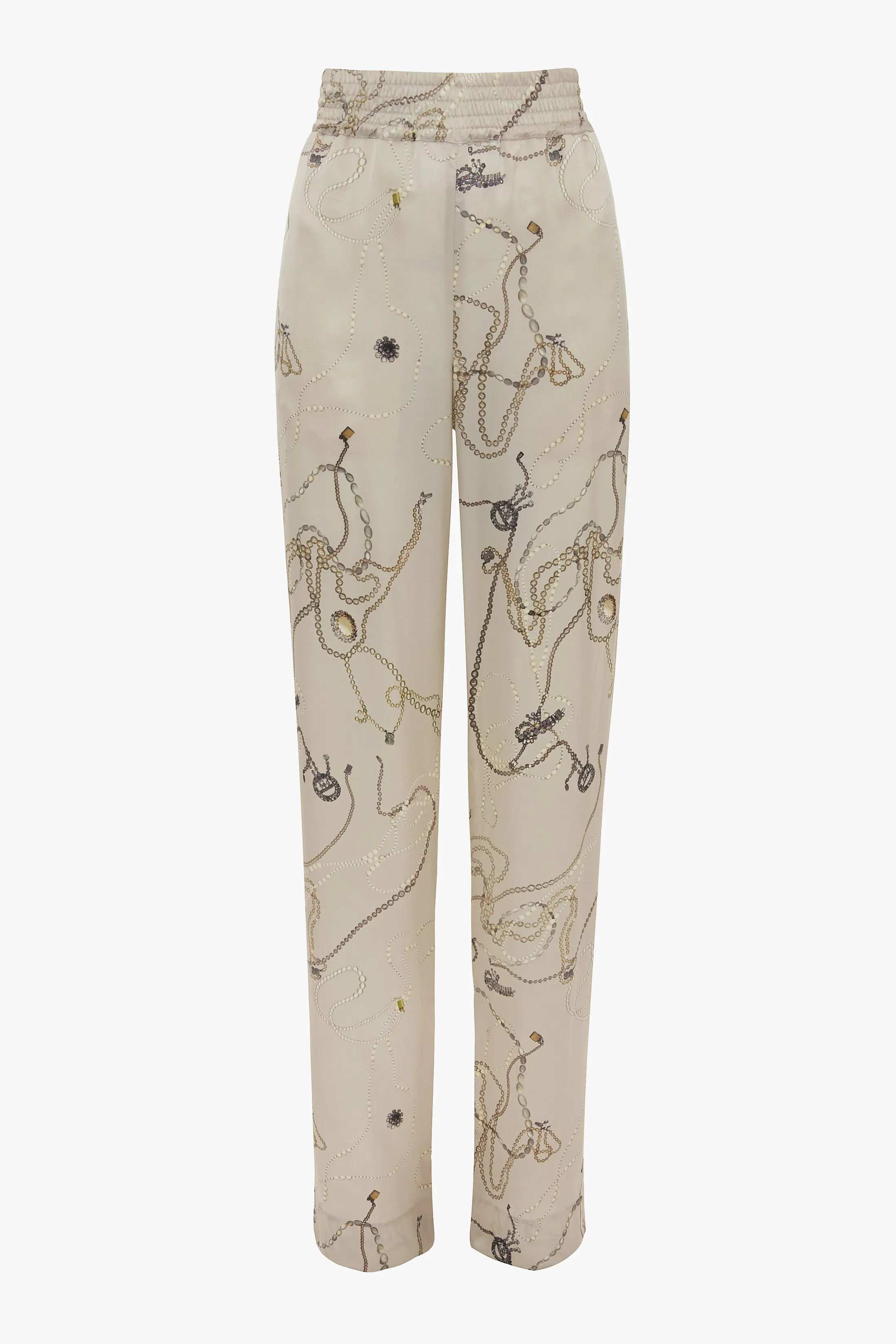 Pyjama Trouser In Pumice Jewellery Print sold by Victoria Beckham product image thumbnail 5
