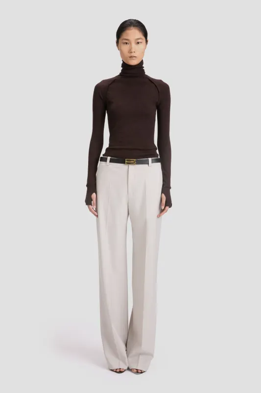 Classic Straight Leg Trouser In Pumice sold by Victoria Beckham