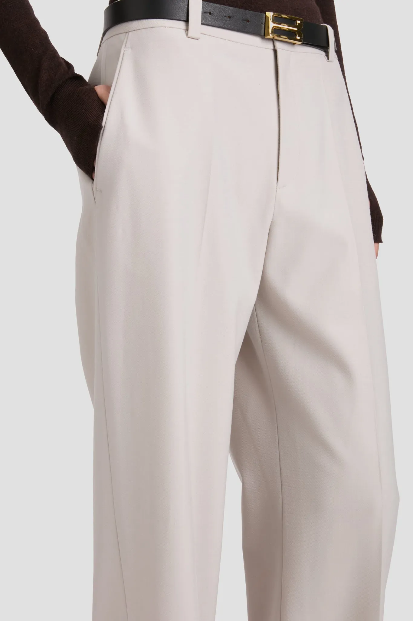 Classic Straight Leg Trouser In Pumice sold by Victoria Beckham product image thumbnail 3