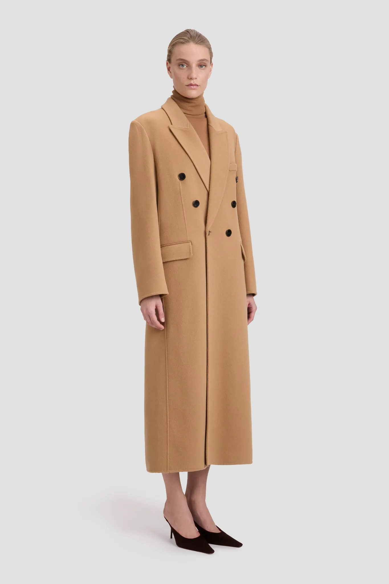 Overcoat In Camel sold by Victoria Beckham product image thumbnail 2