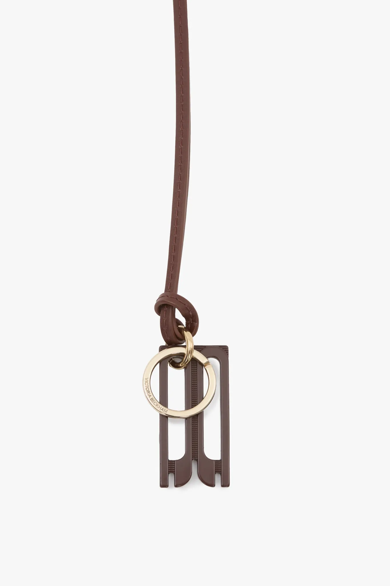 Dorian Keyring In Dark Brown sold by Victoria Beckham