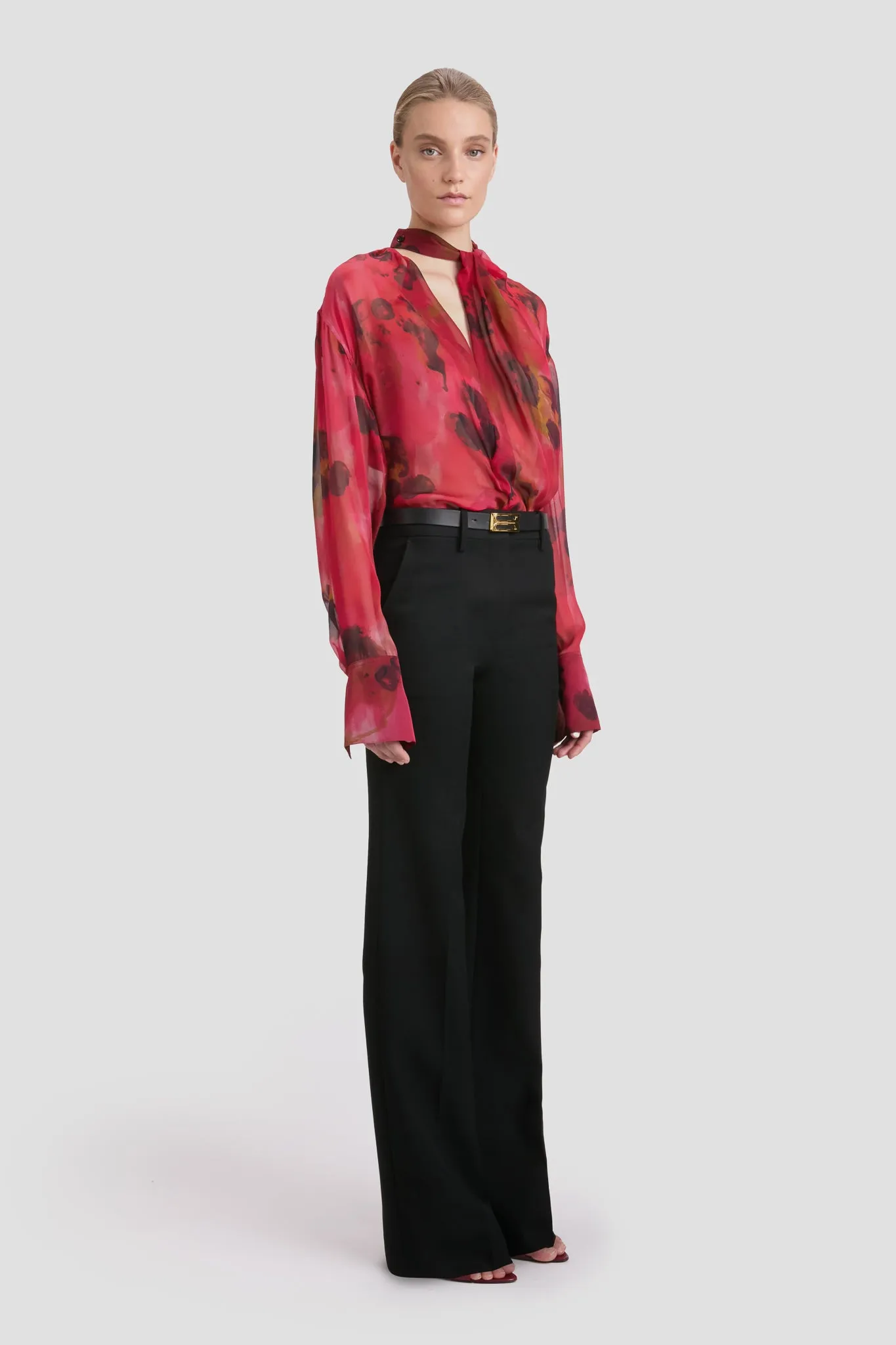Tailored Straight Leg Trouser In Black sold by Victoria Beckham product image thumbnail 3