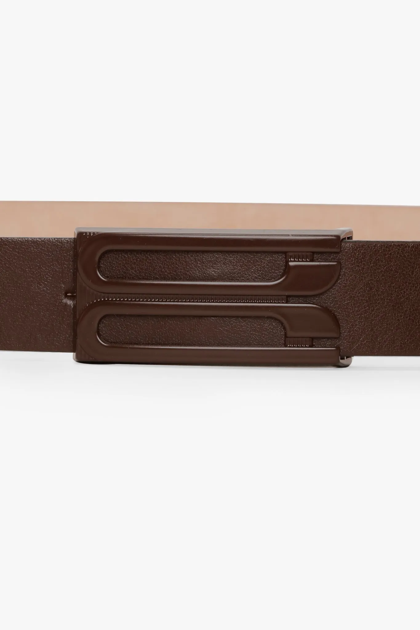 Tonal Dorian Belt In Dark Brown Smooth Leather sold by Victoria Beckham product image thumbnail 3