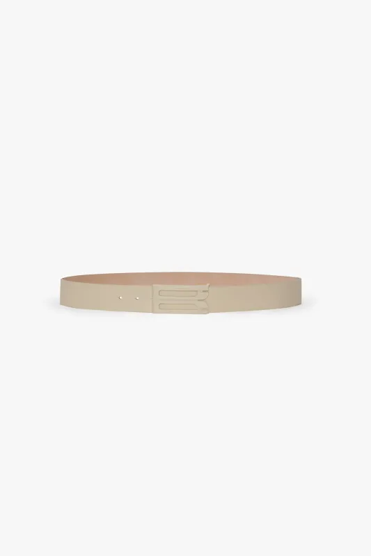 Tonal Jumbo Dorian Belt In Ivory Smooth Leather sold by Victoria Beckham