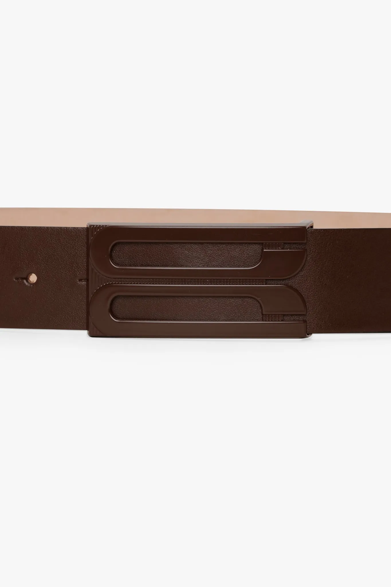 Tonal Jumbo Dorian Belt In Dark Brown Smooth Leather sold by Victoria Beckham product image thumbnail 3