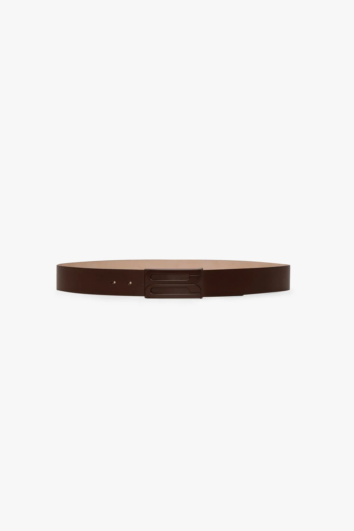 Tonal Jumbo Dorian Belt In Dark Brown Smooth Leather sold by Victoria Beckham