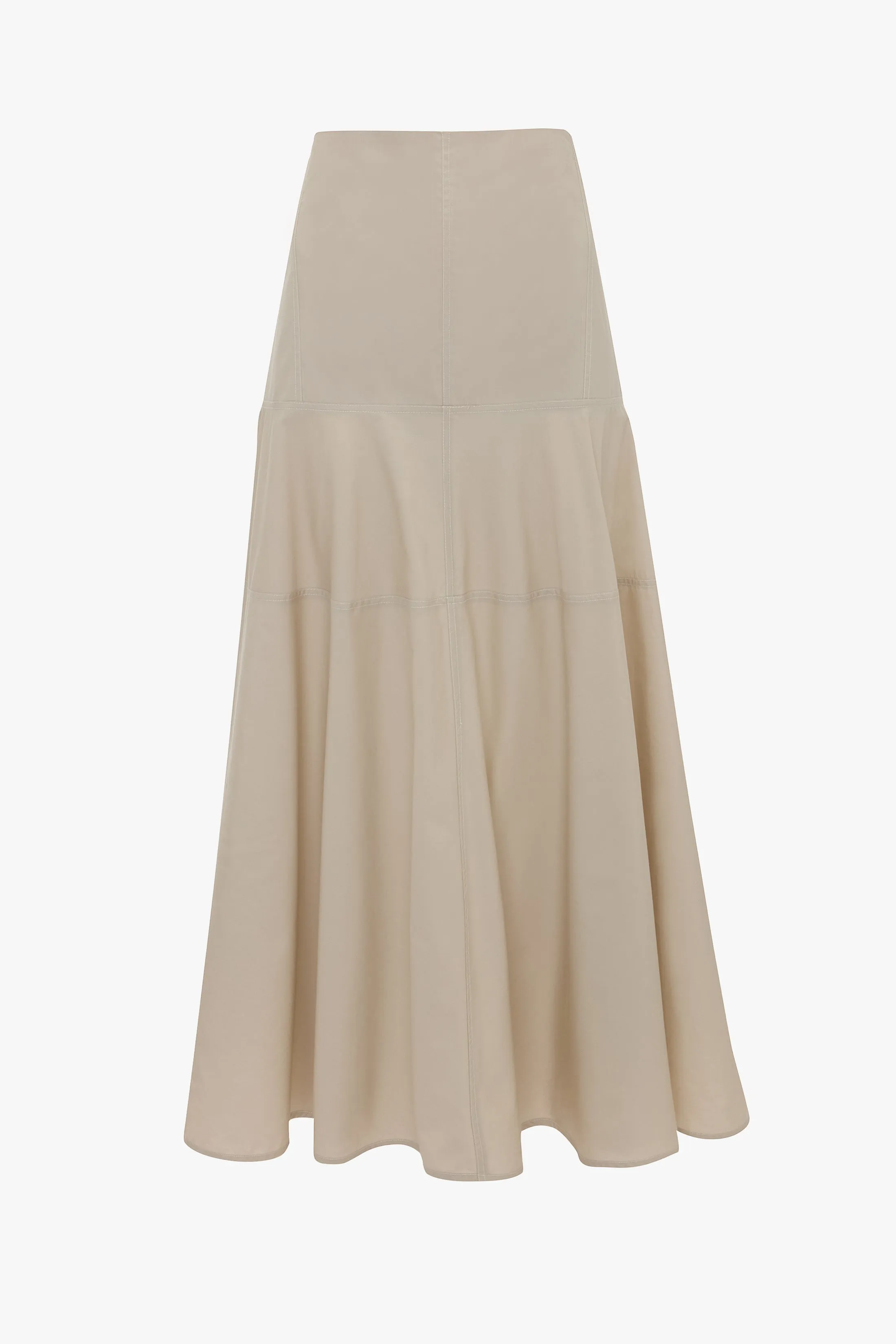 Panelled Maxi Skirt In Pumice sold by Victoria Beckham product image thumbnail 4
