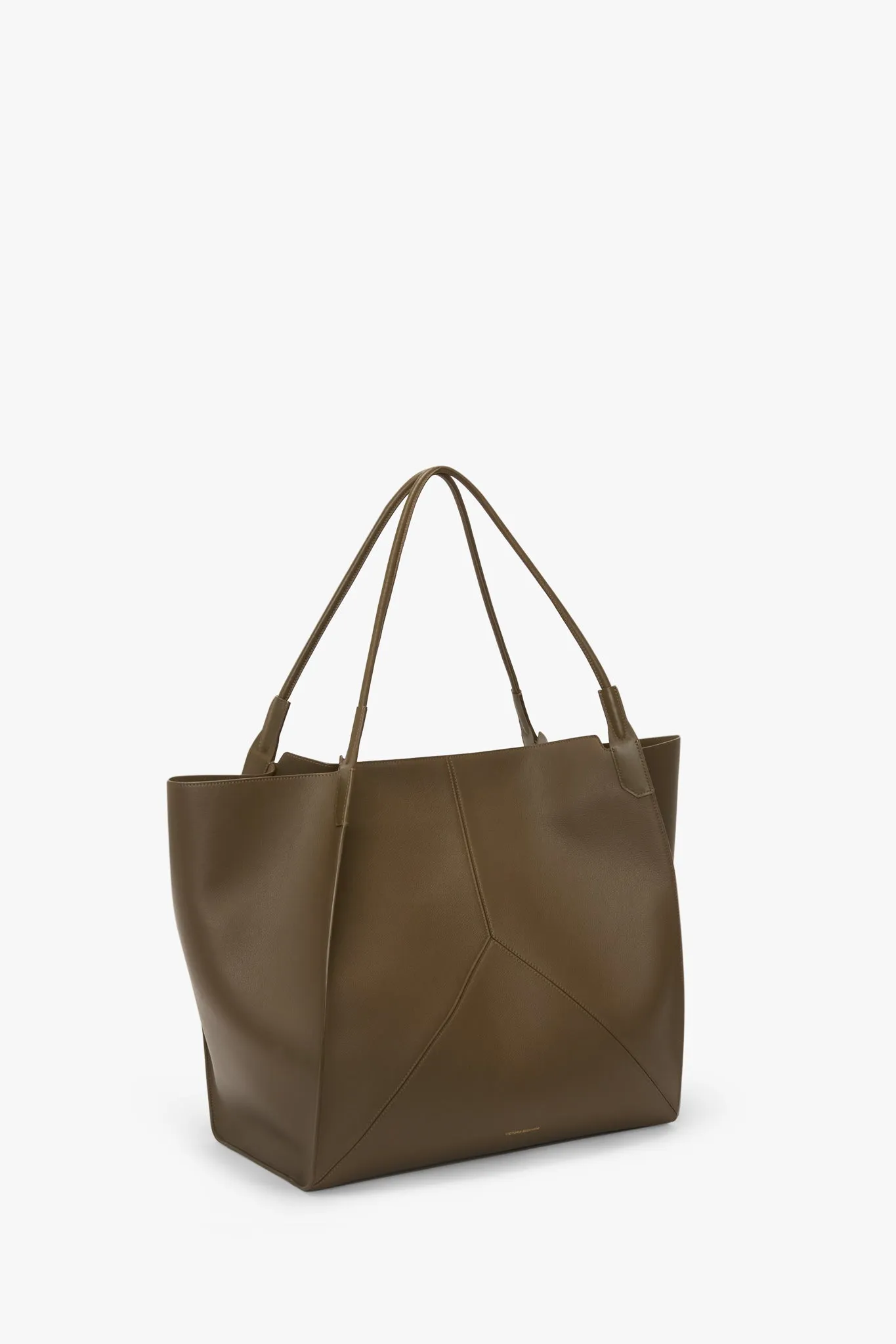 XL Victoria Tote In Khaki Soft Grained Leather sold by Victoria Beckham