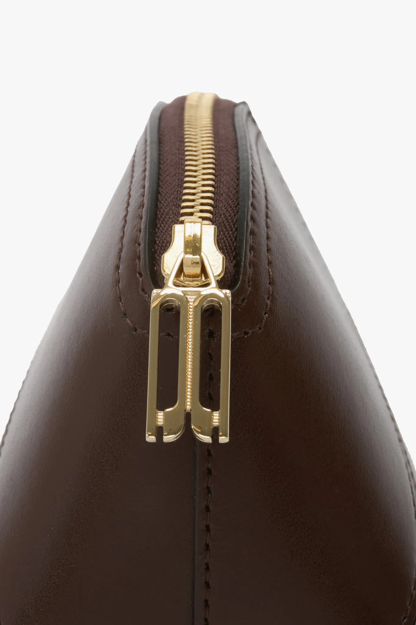 Victoria Mini Travel Pouch In Dark Brown Leather sold by Victoria Beckham product image thumbnail 3